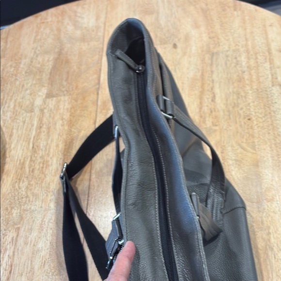 Coach Grey Tote Shoulder bag Carry On Luggage Pebble Leather - Picture 5 of 10